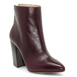 VINCE CAMUTO Burgundy Saavie Bootie